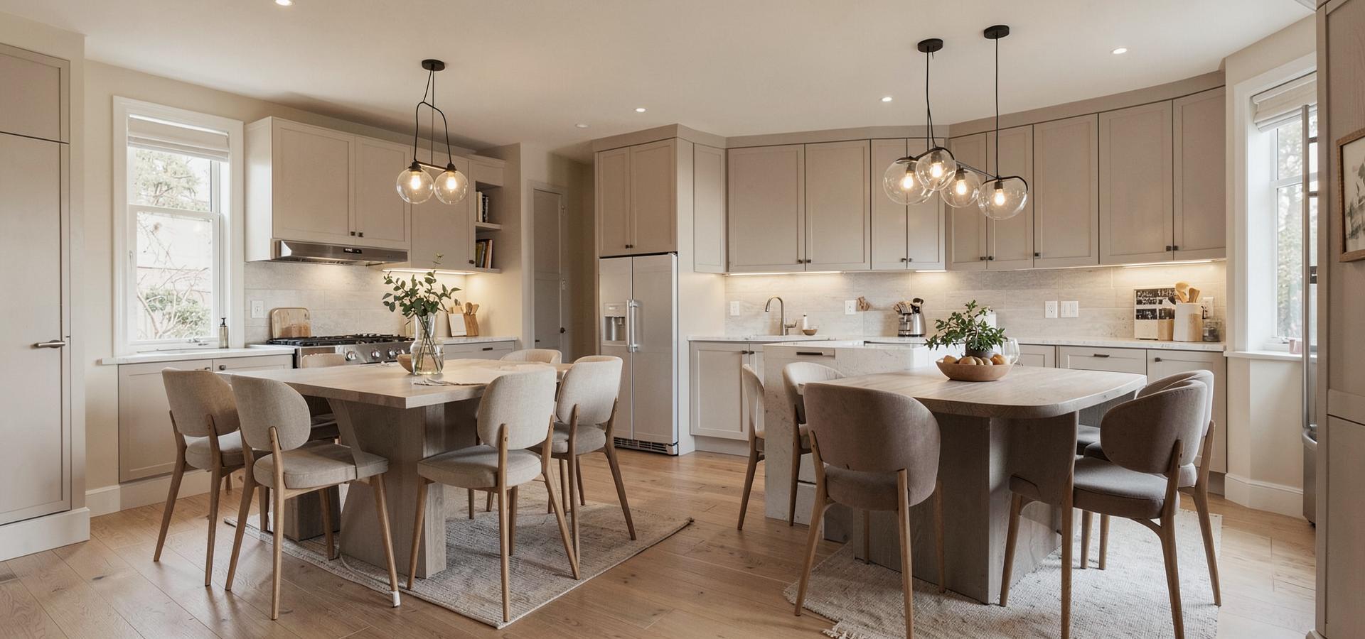 Renovated kitchen and dining area in a Sacramento-area home